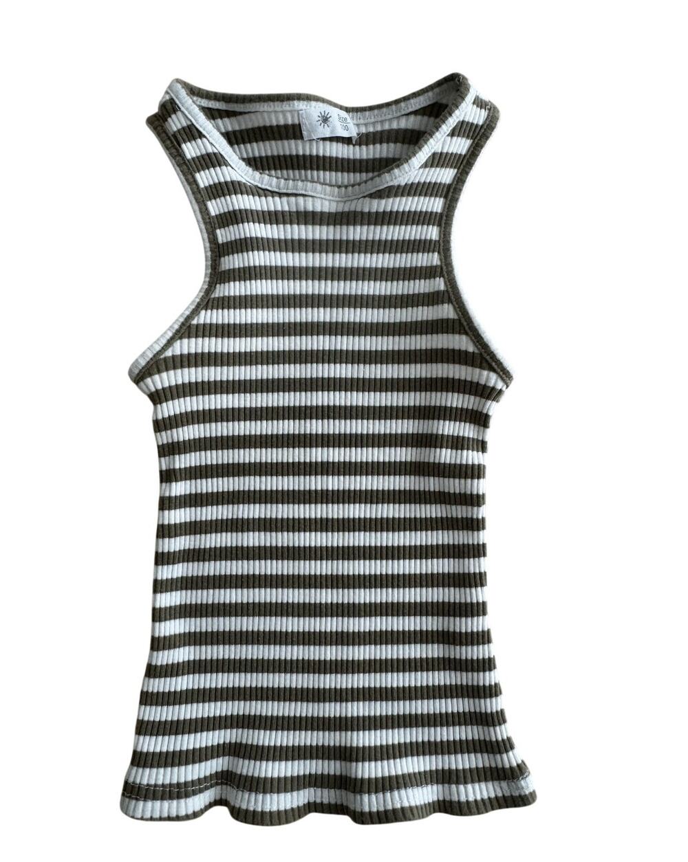 Amazon Toddler girl ribbed striped tanktop 2T Spring Summer